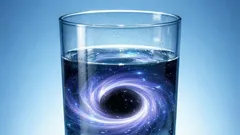 Os cientistas descobriram na água um efeito semelhante ao das buracos negros